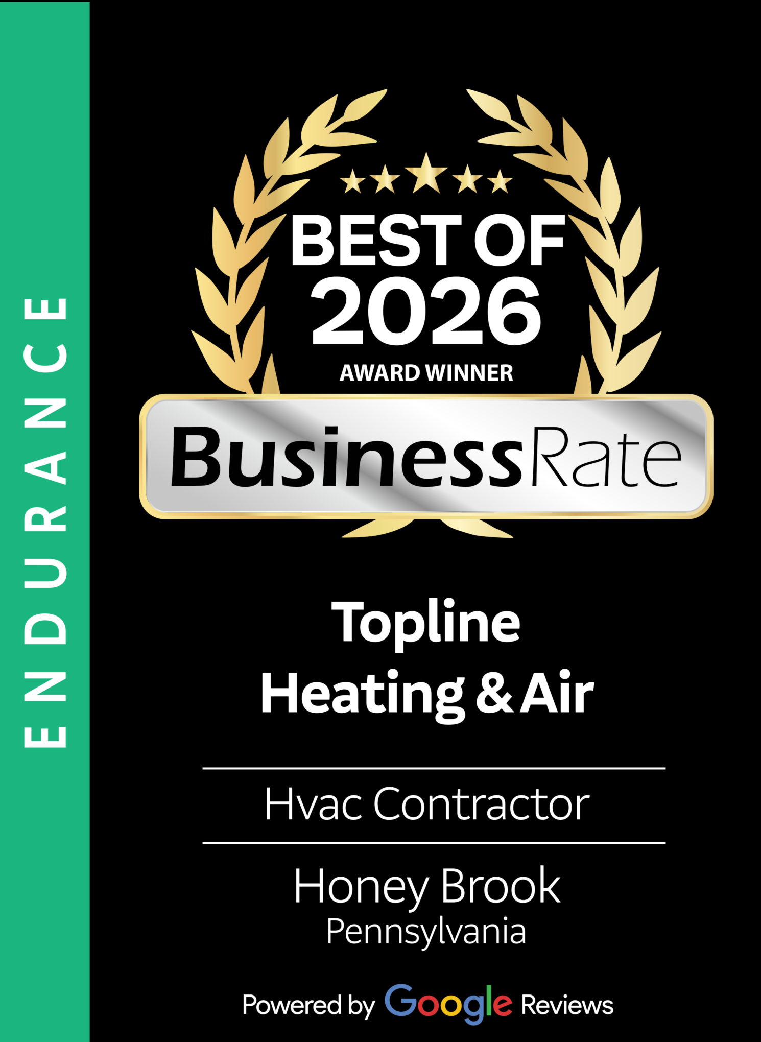 Topline Heating and Air Best Of award recognition