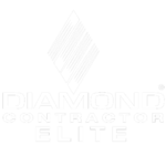 Diamond Contractor Elite White Logo